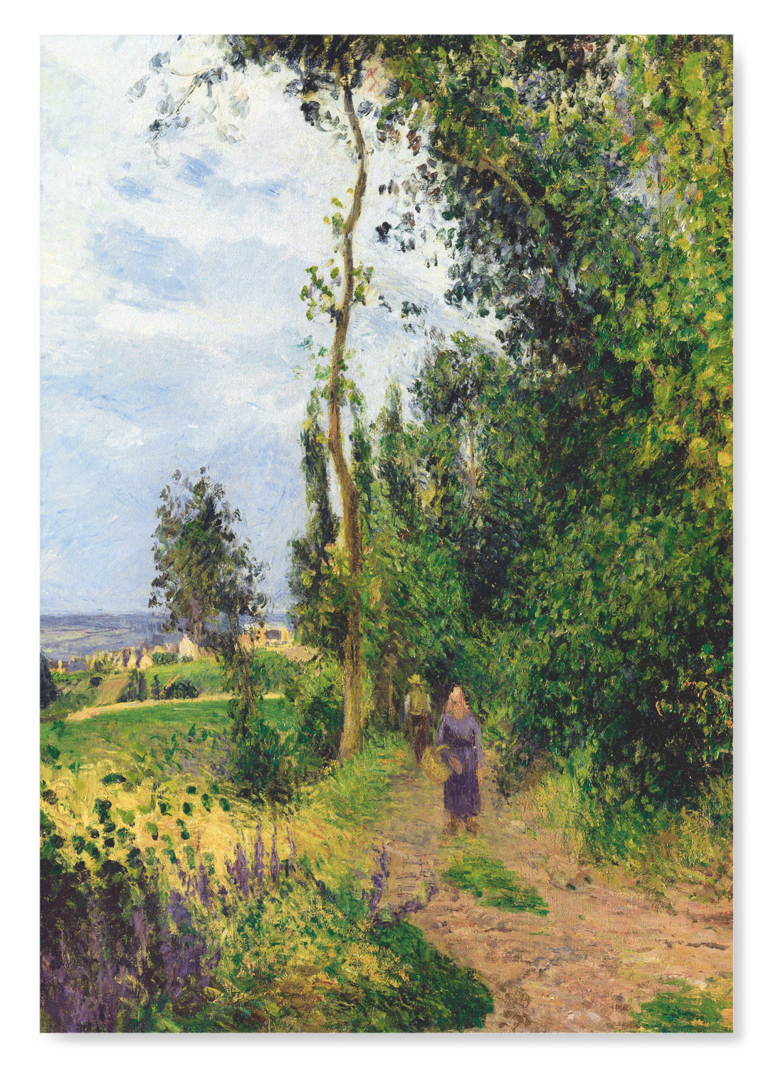 CÔTE DES GROUETTES, NEAR PONTOISE (CA.1878): Painting Art Print