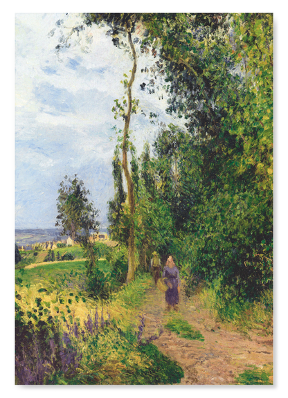 CÔTE DES GROUETTES, NEAR PONTOISE (CA.1878): Painting Art Print