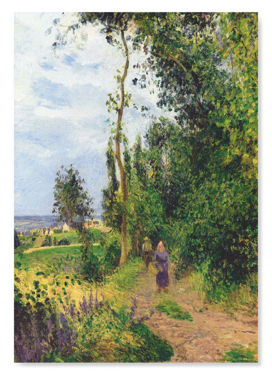 CÔTE DES GROUETTES, NEAR PONTOISE (CA.1878): Painting Art Print