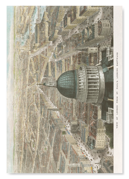 VIEW OF LONDON FROM ST PAUL’S, LOOKING EASTWARD (1892): Painting Art Print