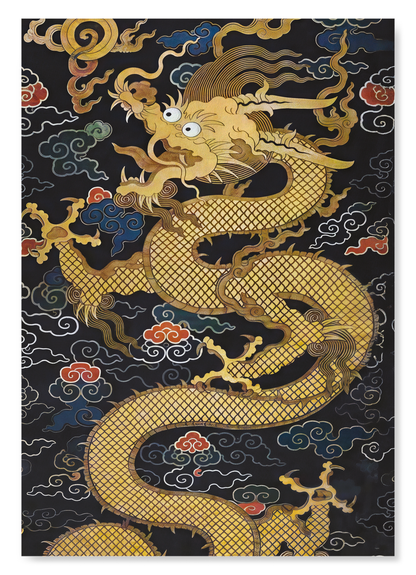 PANEL WITH DRAGON (17TH C): Painting Art Print