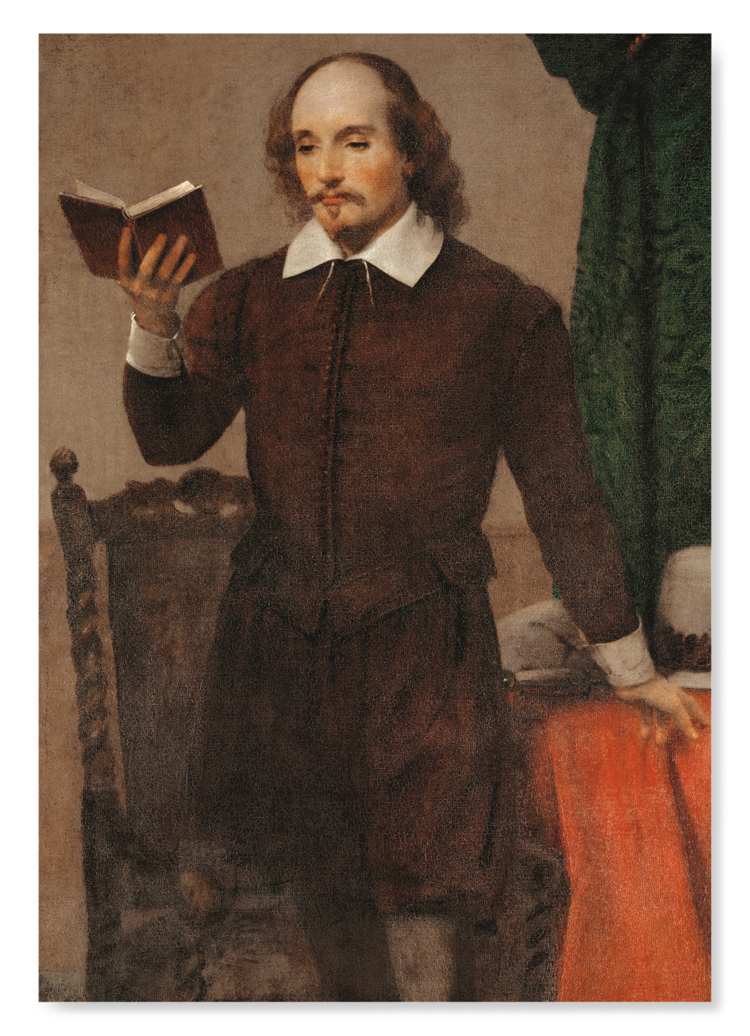 SHAKESPEARE READING (1870S): Painting Art Print