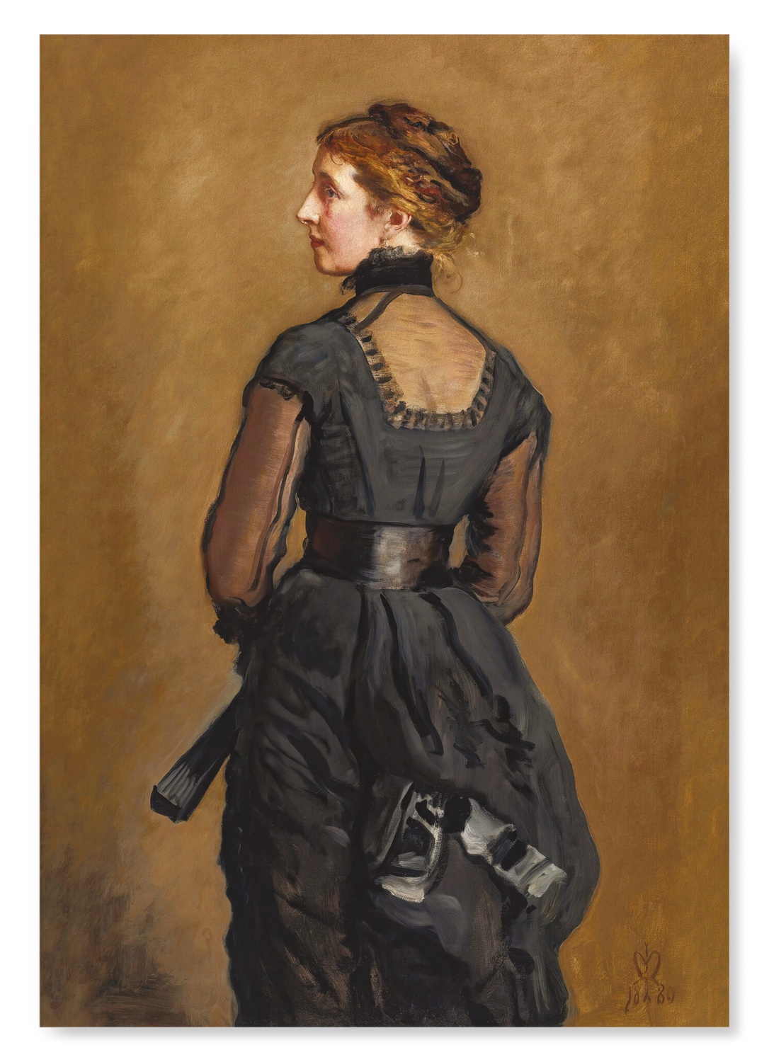 PORTRAIT OF KATE PERUGINI: DAUGHTER OF CHARLES DICKENS (1880): Painting Art Print