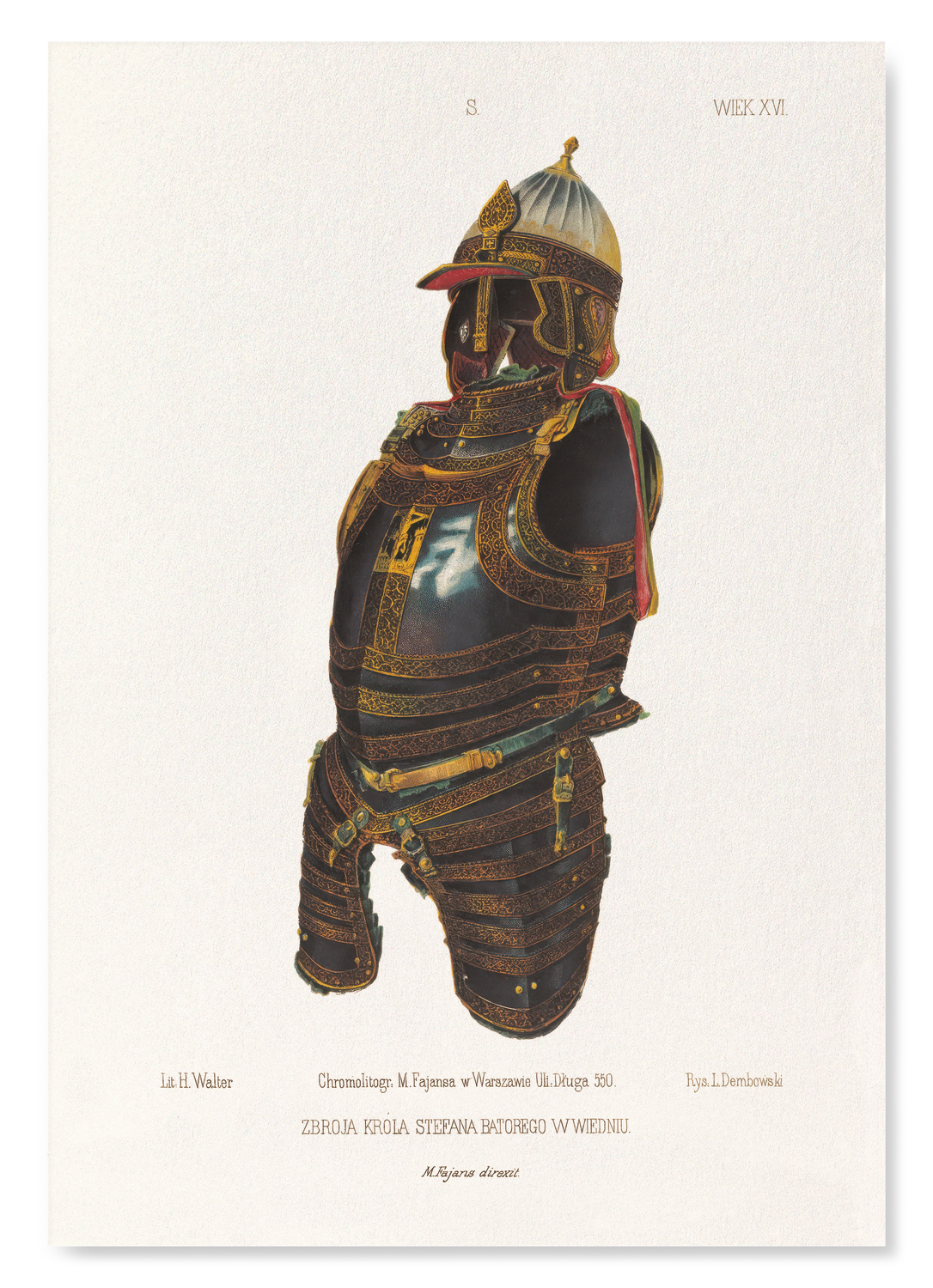 ARMOUR OF KING STEPHEN BÁTHORY (1857): Painting Art Print