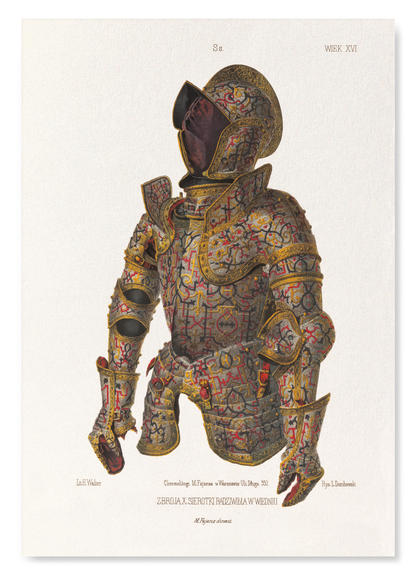 RADZIWIŁŁ THE BLACK - CEREMONIAL ARMOUR STUDY (1855–1869): Painting Art Print