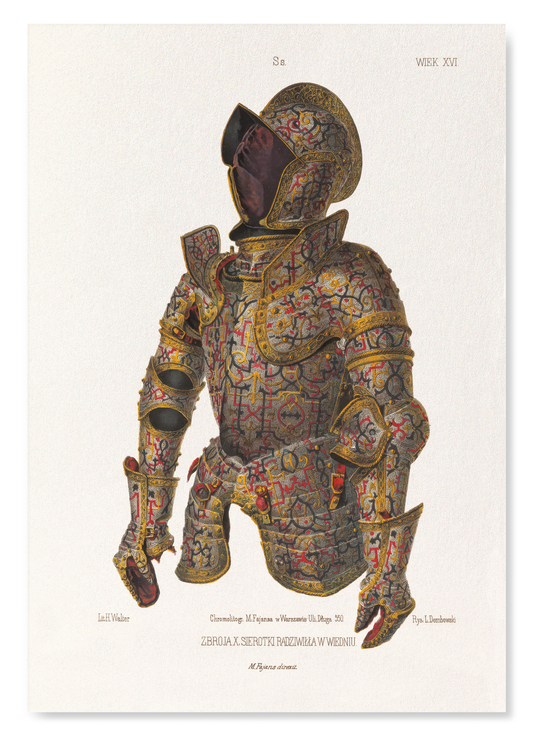 RADZIWIŁŁ THE BLACK - CEREMONIAL ARMOUR STUDY (1855–1869): Painting Art Print
