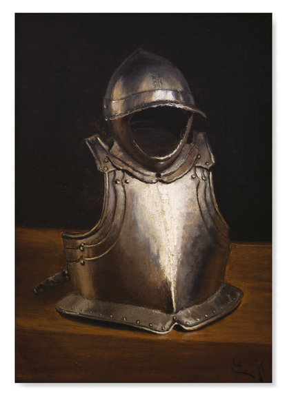 ARMOUR AND HELMET THIELSKA (1877): Painting Art Print