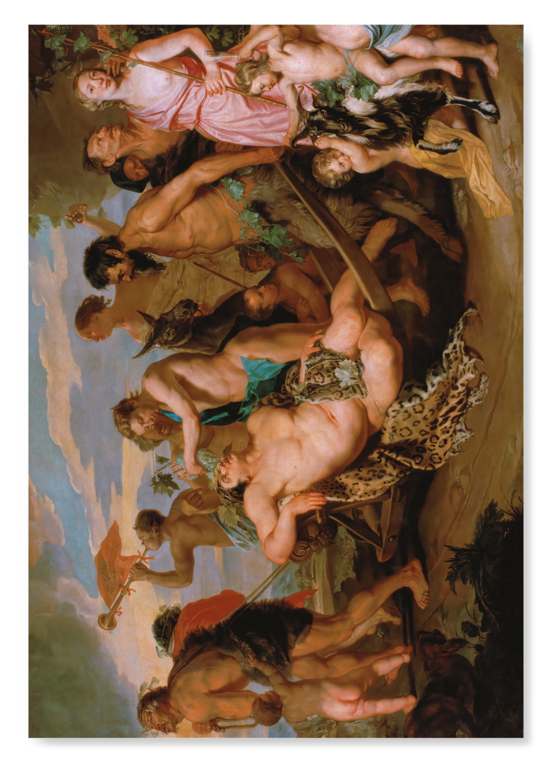TRIUMPH OF BACCHUS (1650): Painting Art Print