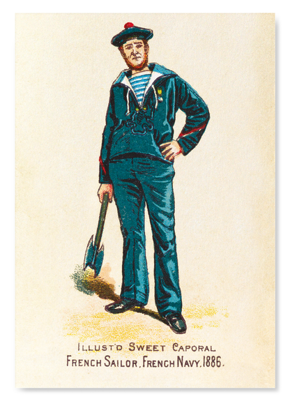 MARIN DE LA SÉRIE MILITAIRE FRANÇAISE (1886): Painting Art Print