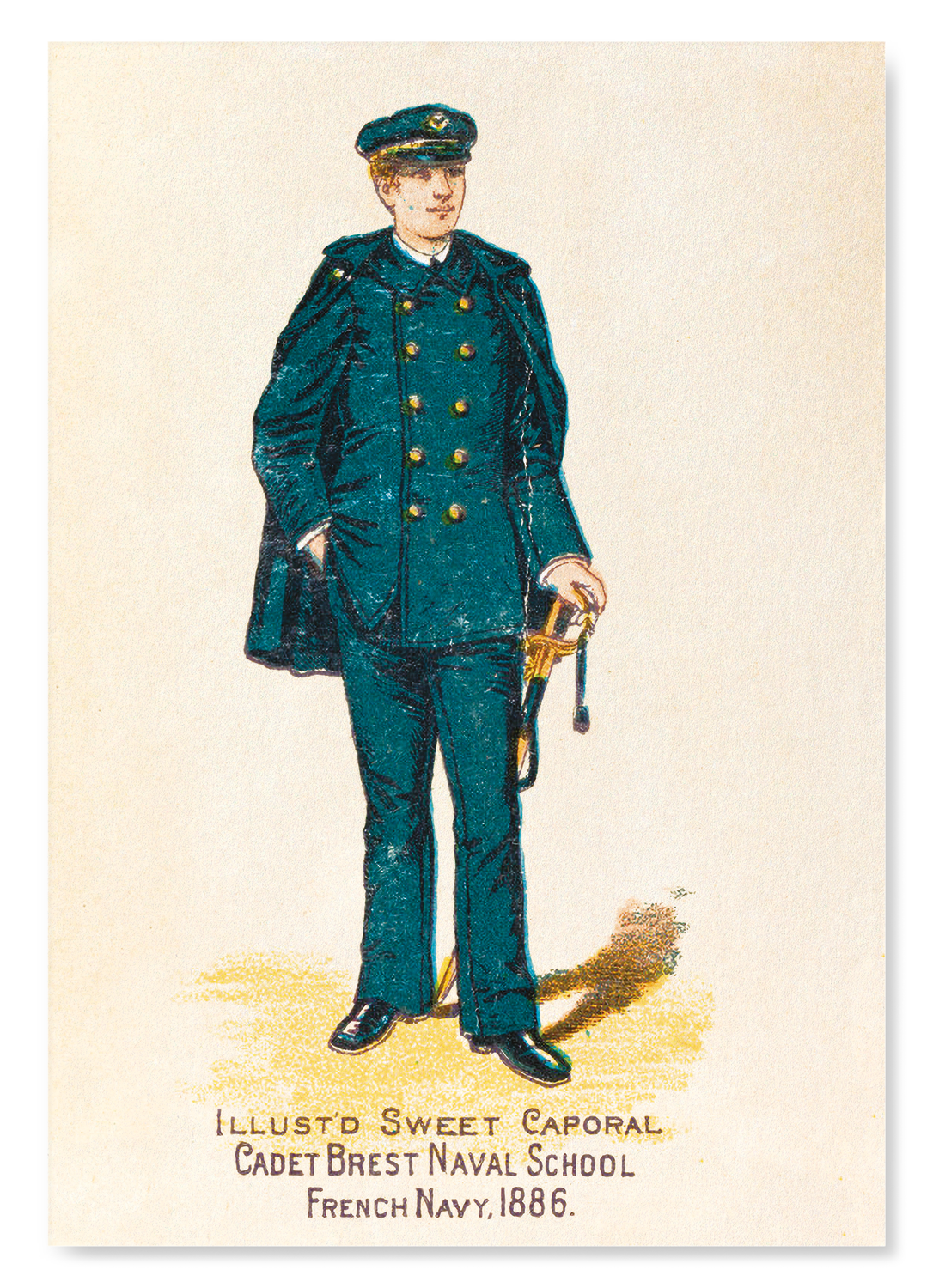 CADET DE LA SÉRIE MILITAIRE FRANÇAISE (1886): Painting Art Print