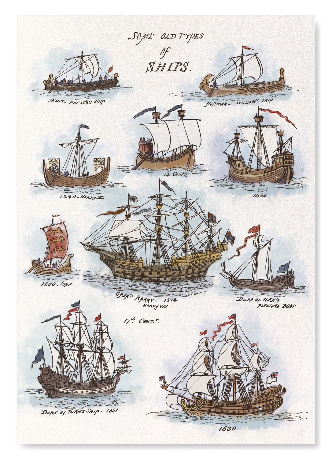 IMAGES DE MER DESSINÉES À L’AQUARELLE (1882): Victorian Art Print