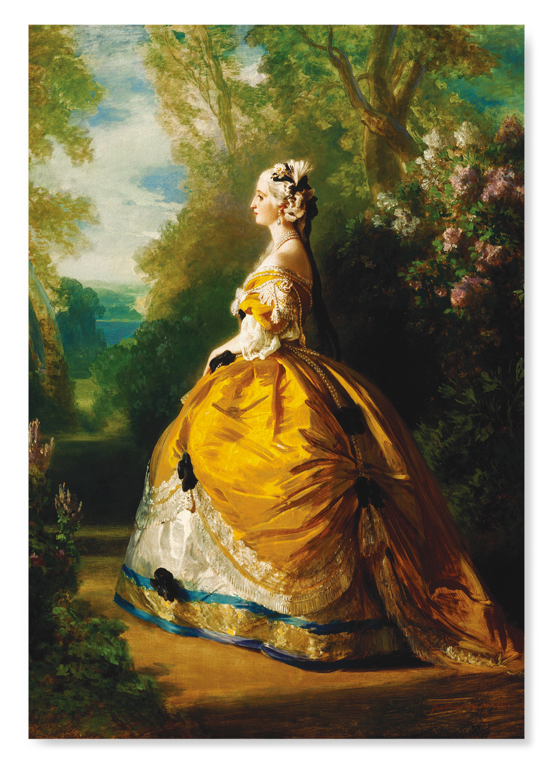 IMPÉRATRICE EUGÉNIE (1854): Painting Art Print