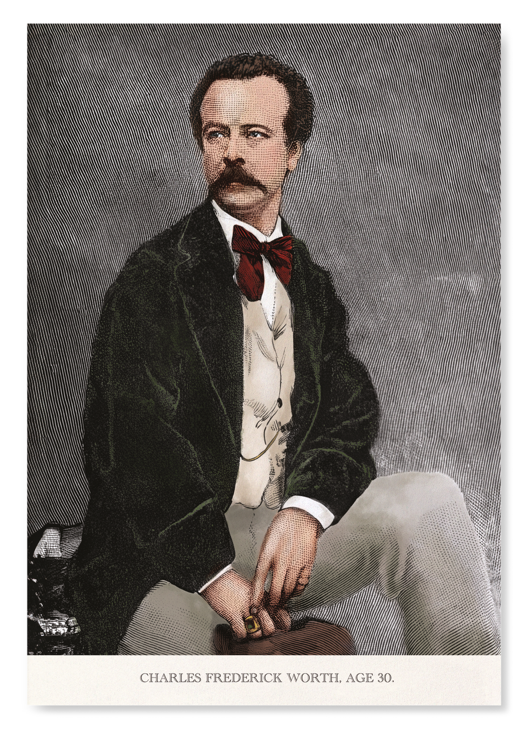 CHARLES WORTH À L’ÂGE DE 30 ANS (1894): Photo Art Print
