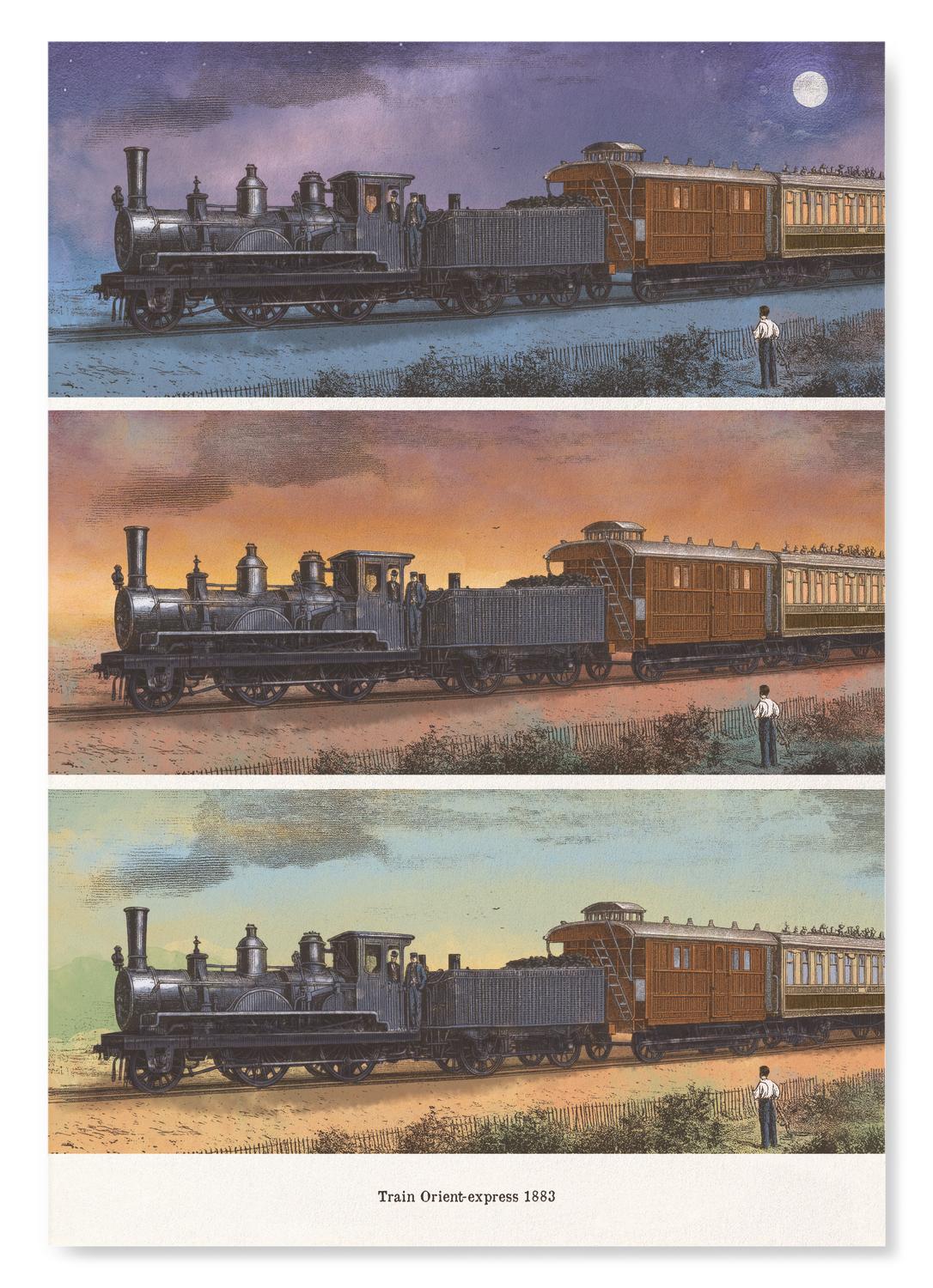 LE PREMIER ORIENT-EXPRESS (1883): Painting Art Print