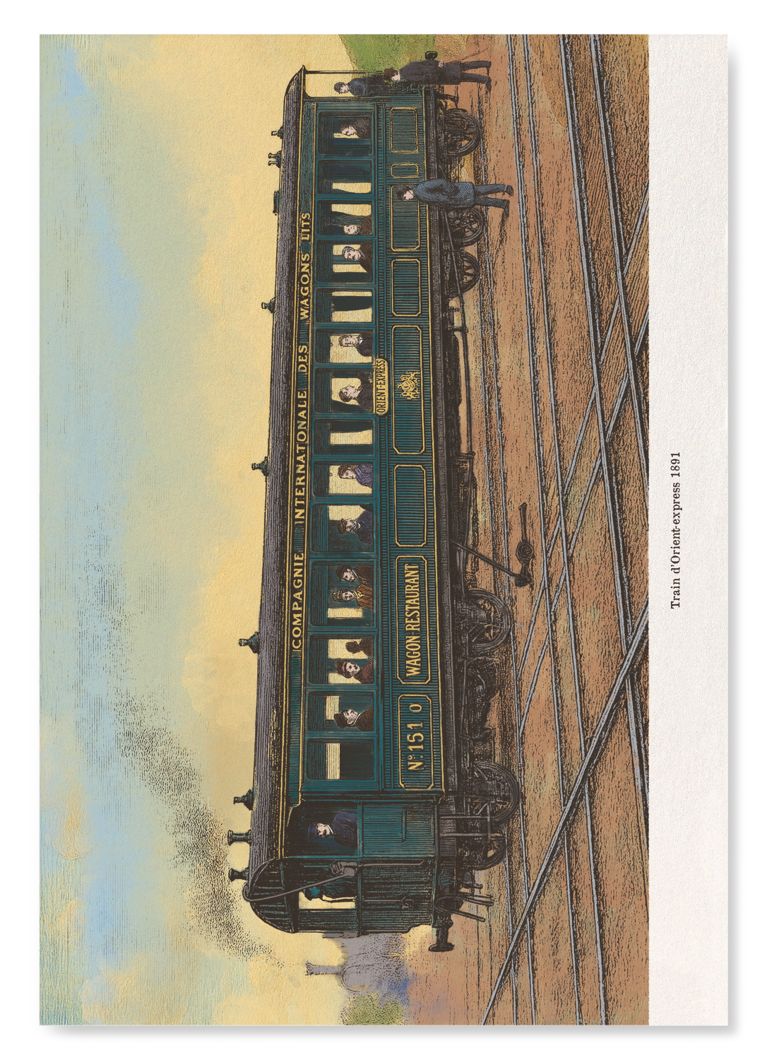 TRAIN D’ORIENT-EXPRESS (1891): Painting Art Print
