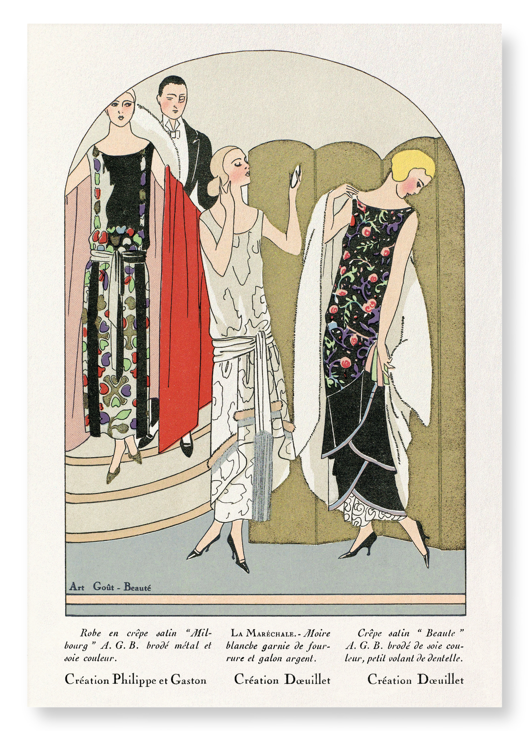 ART–GOÛT–BEAUTÉ (1924): Vintage Art Print