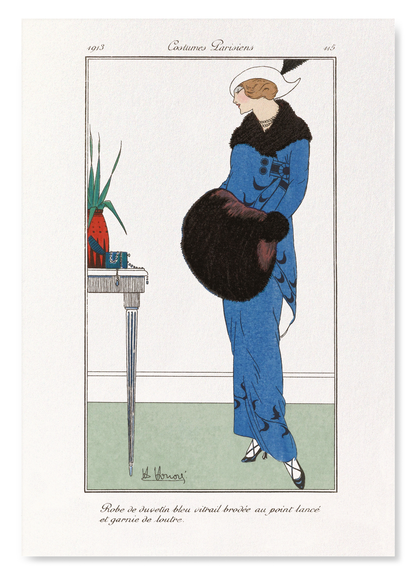 JOURNAL DES DAMES 115 (1913): Vintage Art Print