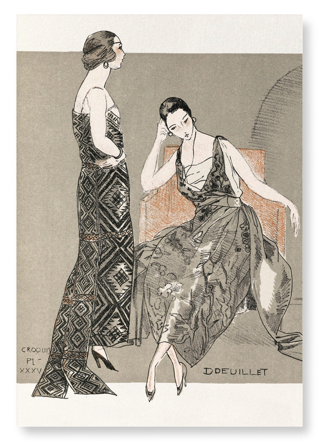 GAZETTE DU BON TON 2 (1920): Vintage Art Print