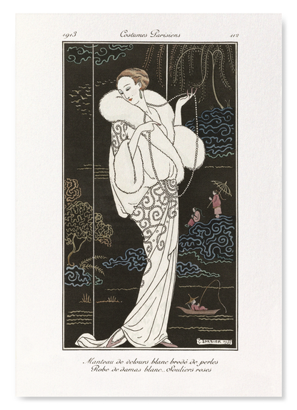 JOURNAL DES DAMES 112 (1913): Vintage Art Print