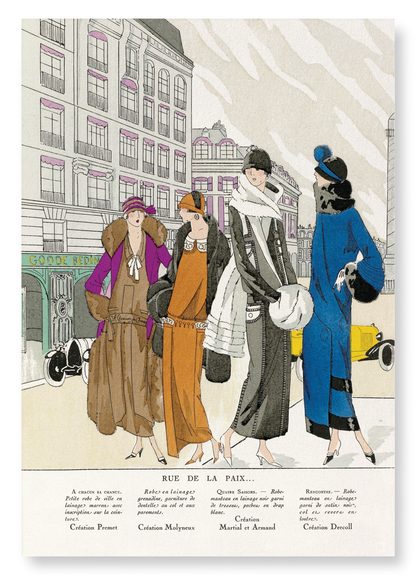 RUE DE LA PAIX (1924): Vintage Art Print