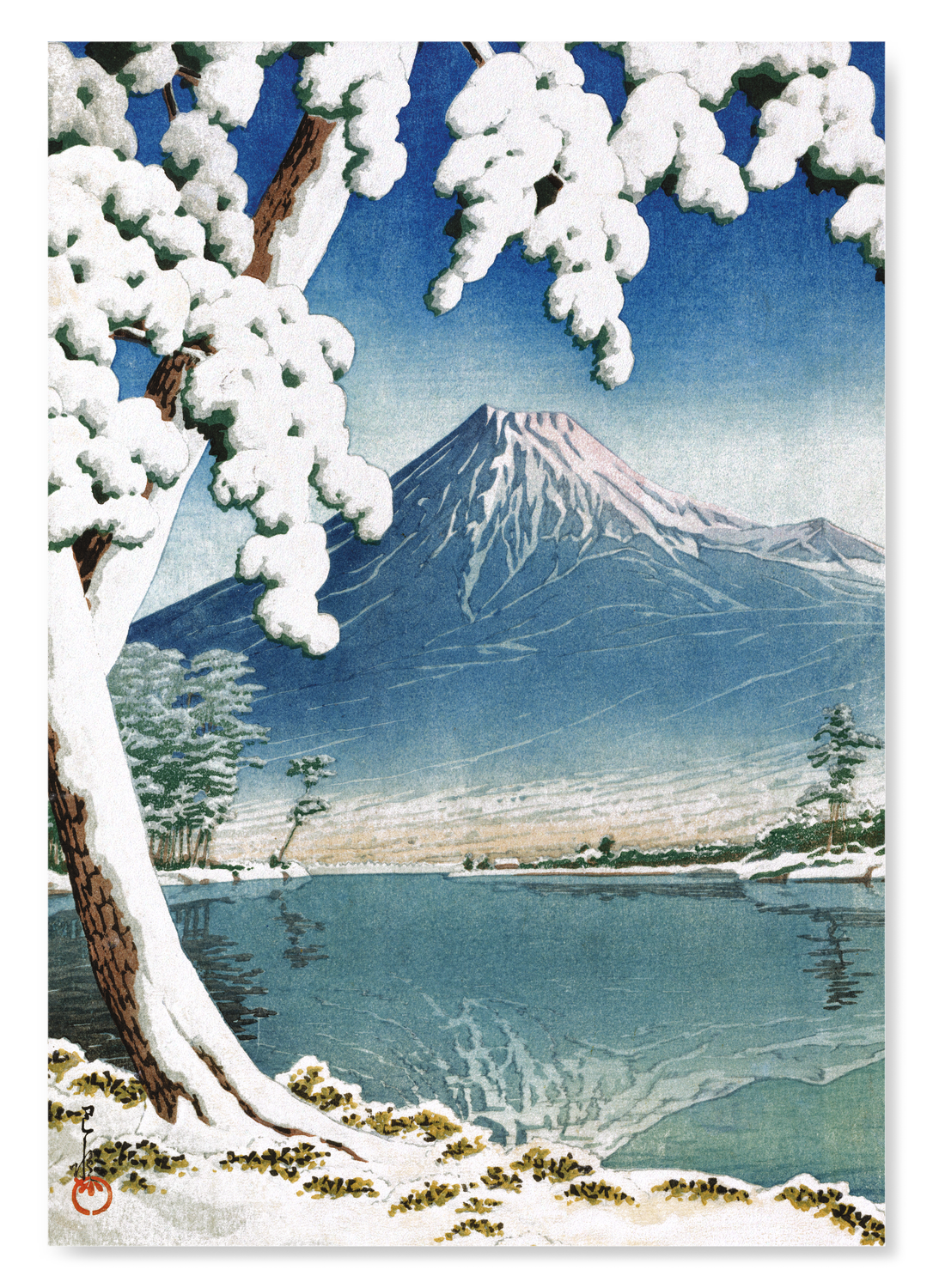 LINGERING SNOW (1932): Japanese Art Print