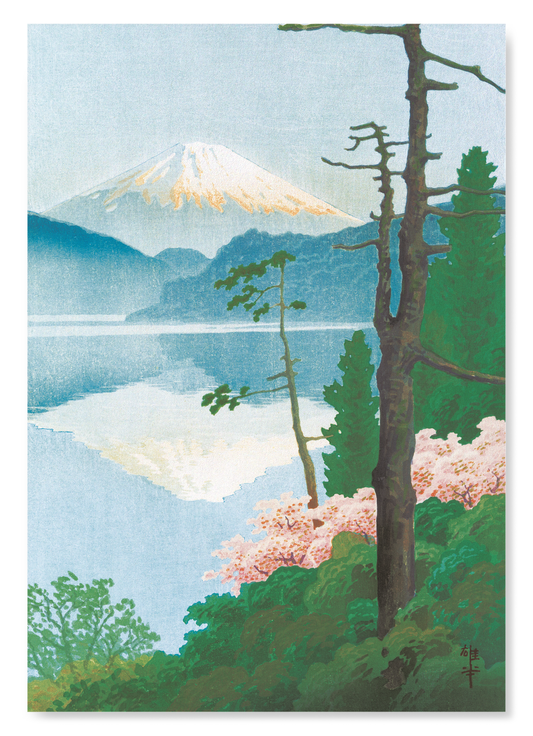 MOUNT FUJI FROM TAGANOURA (C. 1930): Japanese Art Print