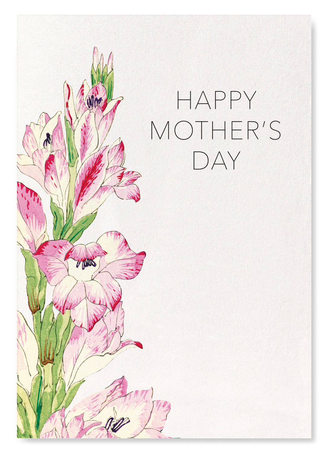 MOTHER’S DAY GLADIOLUS FLOWER: Japanese Art Print