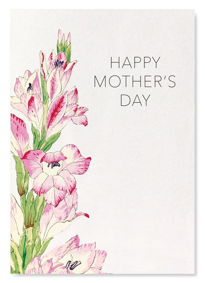 MOTHER’S DAY GLADIOLUS FLOWER: Japanese Art Print