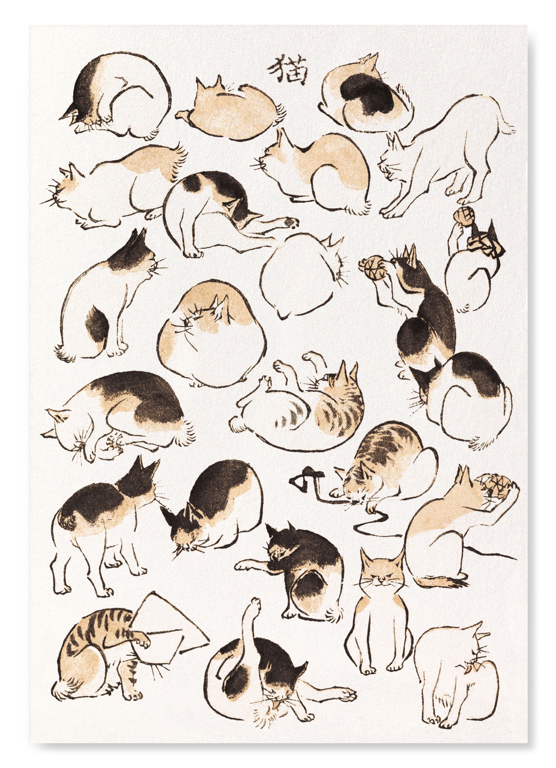 CATS (C. 1830): Japanese Art Print