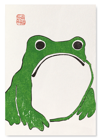 GREEN EZEN FROG: Art Print