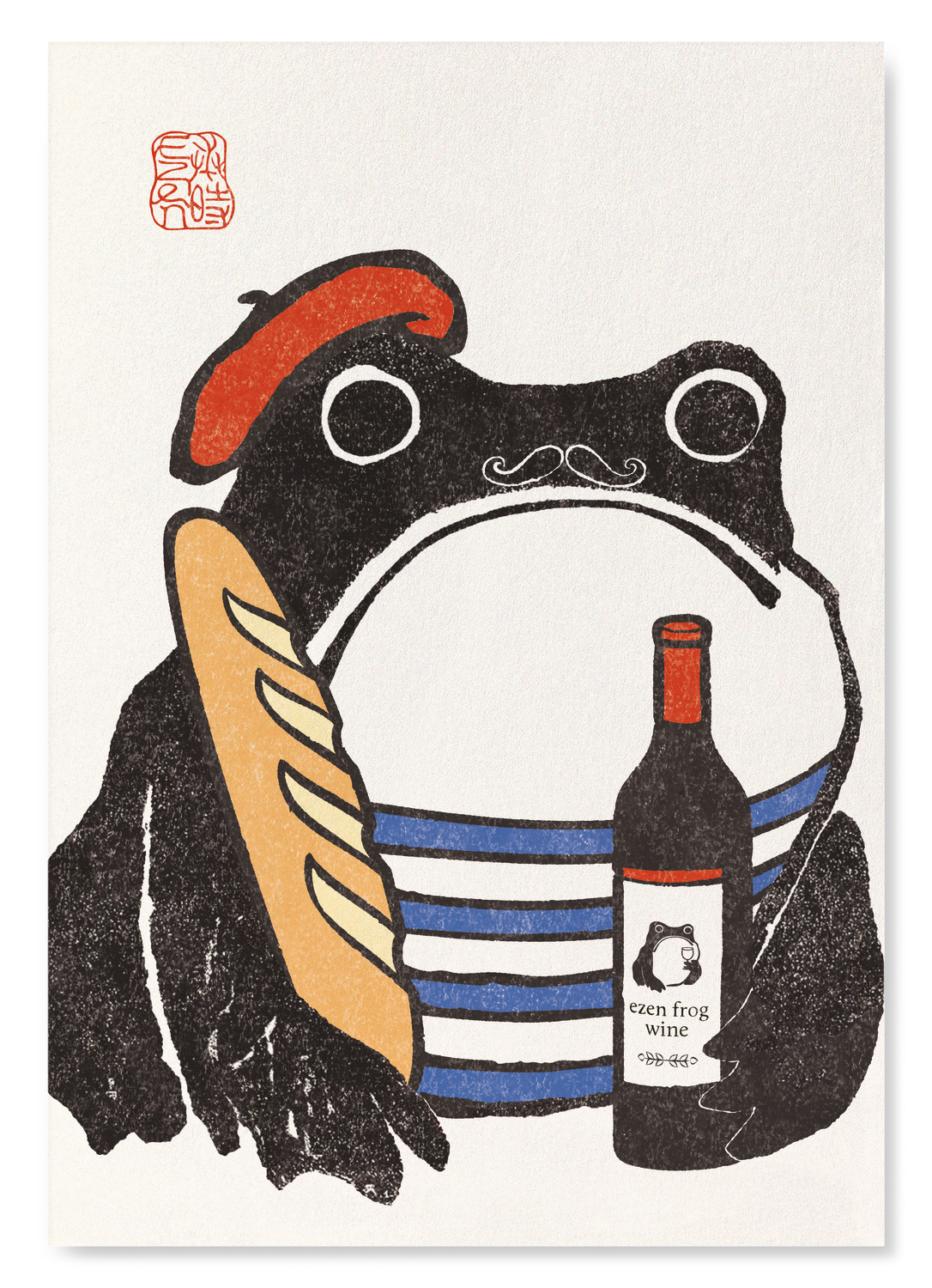 FRENCH EZEN FROG: Art Print
