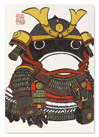 SAMURAI EZEN FROG: Art Print