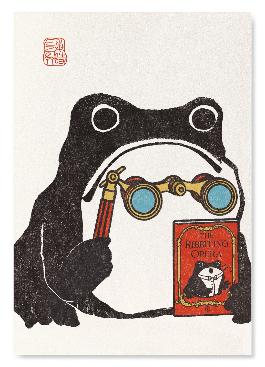 RIBBITING OPERA EZEN FROG: Art Print