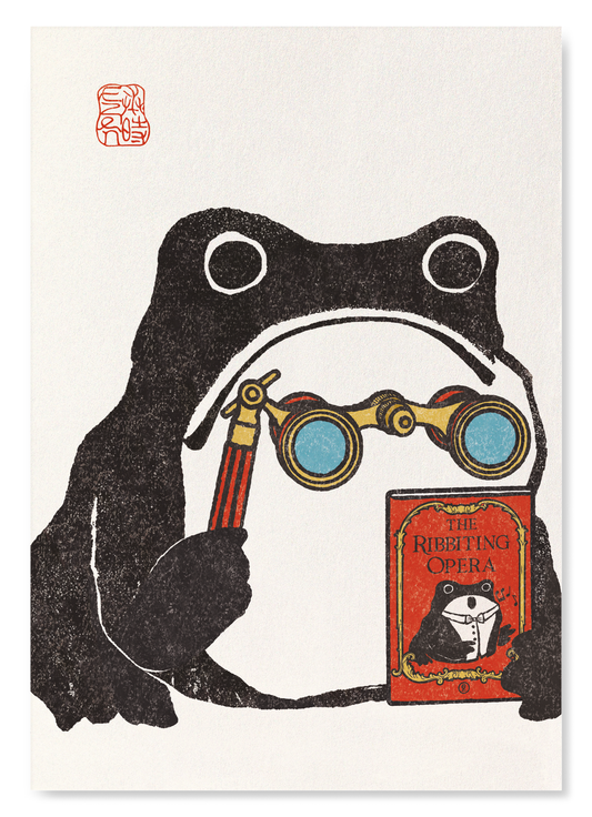 RIBBITING OPERA EZEN FROG: Art Print