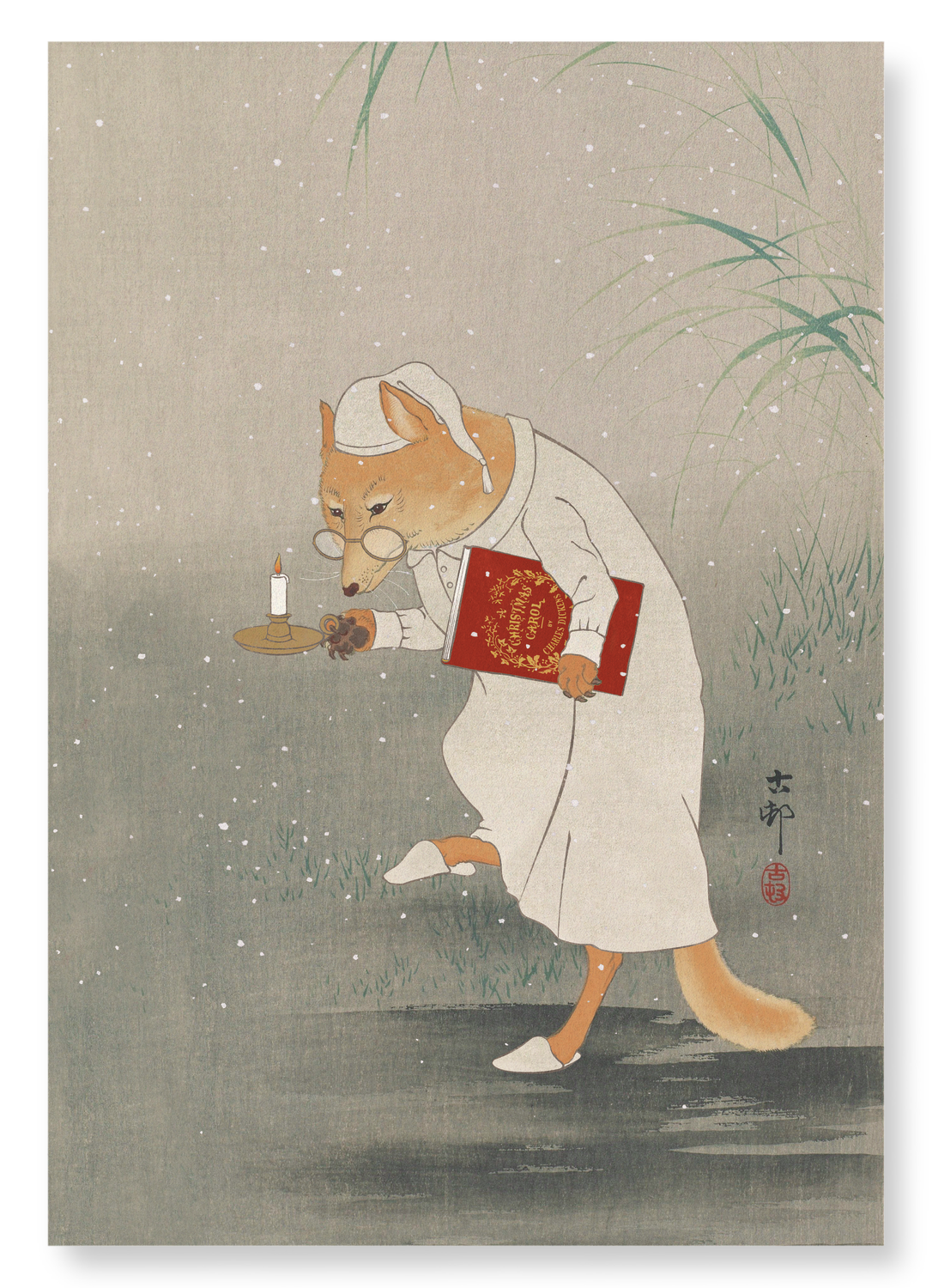 SCROOGE FOX: Japanese Art Print