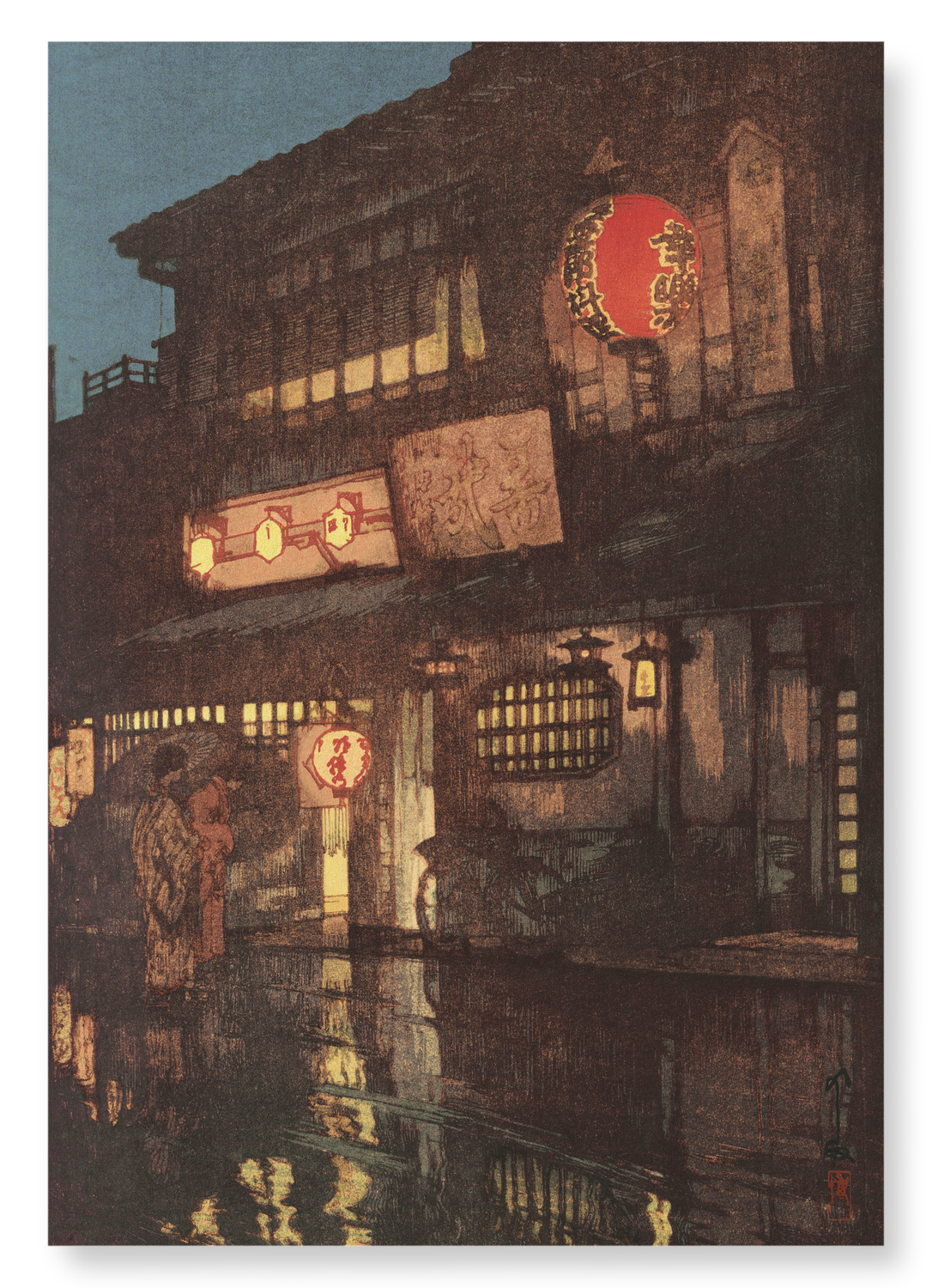 NIGHT IN KYOTO: Japanese Art Print