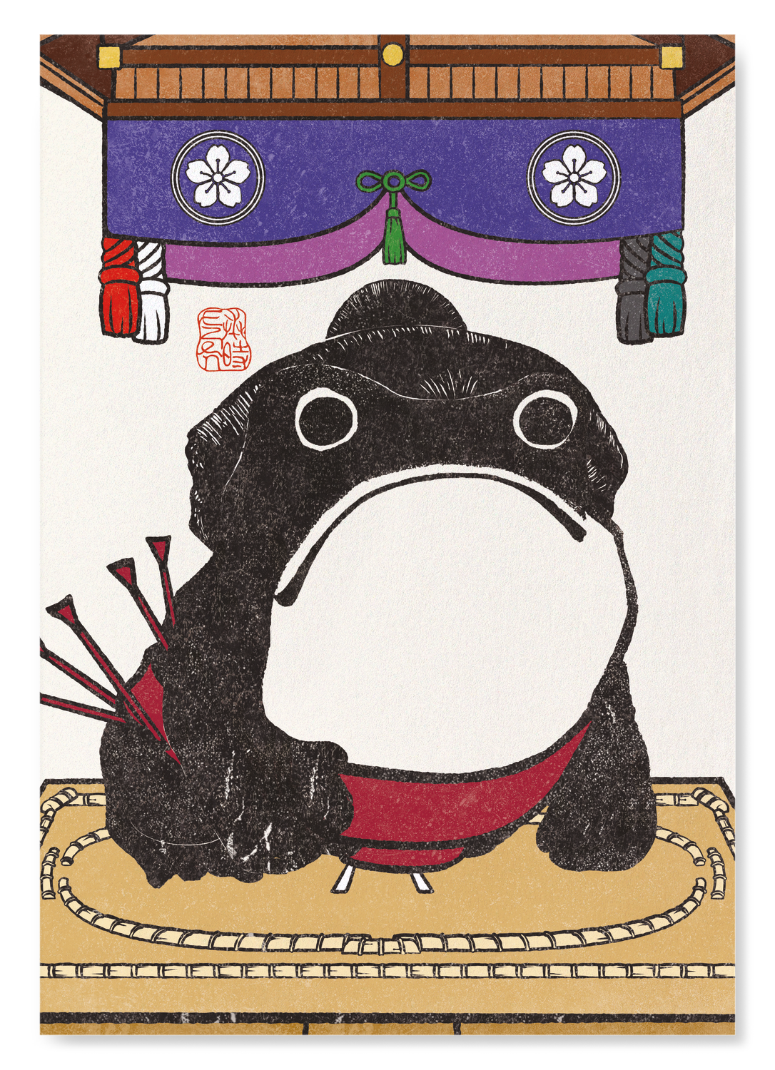 SUMO WRESTLER EZEN FROG: Art Print