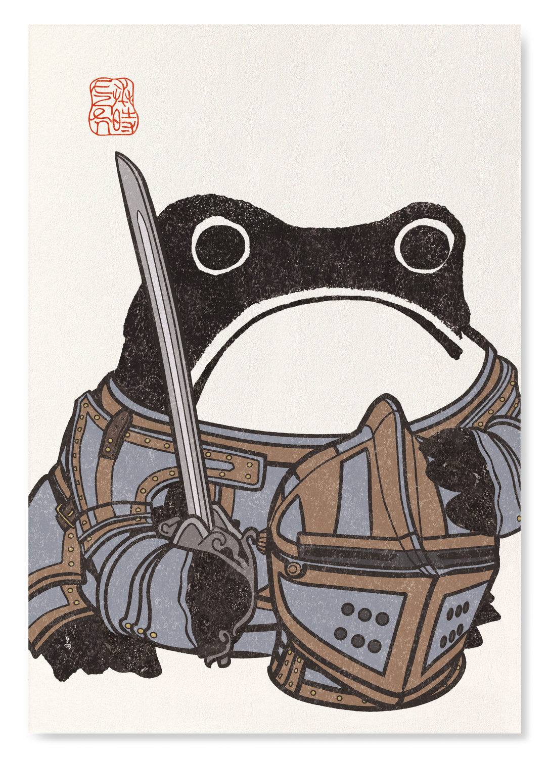 KNIGHT IN ARMOUR EZEN FROG: Art Print