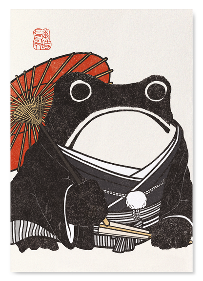 JAPANESE MALE EZEN FROG: Art Print