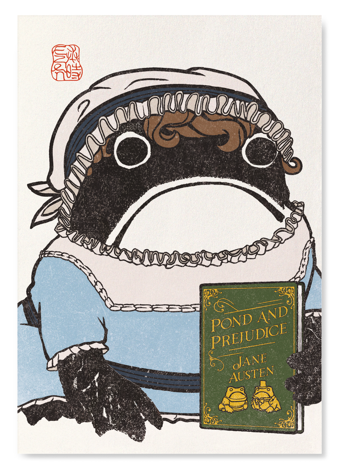 JANE AUSTEN EZEN FROG: Art Print