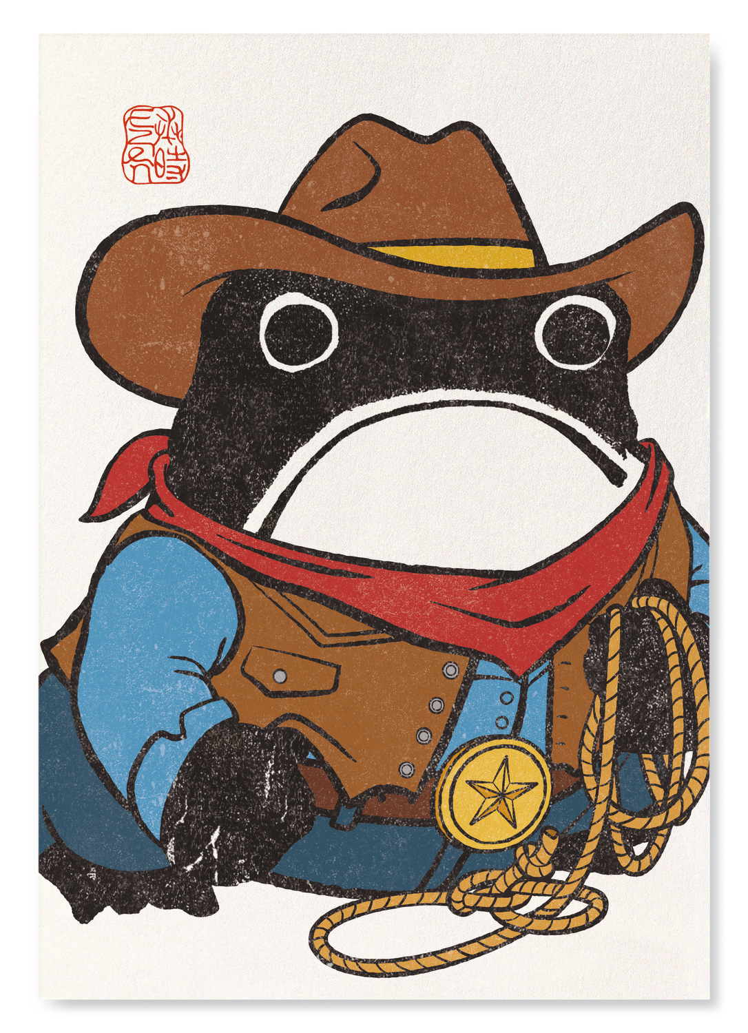 COWBOY EZEN FROG: Art Print