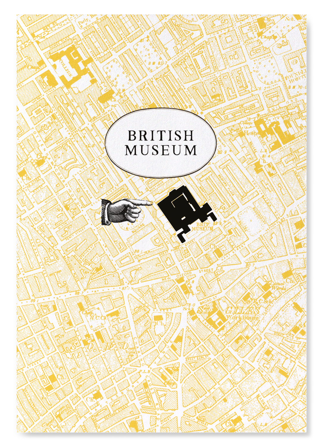 BRITISH MUSEUM: Map Zoom Art Print