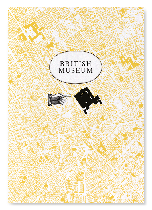 BRITISH MUSEUM: Map Zoom Art Print