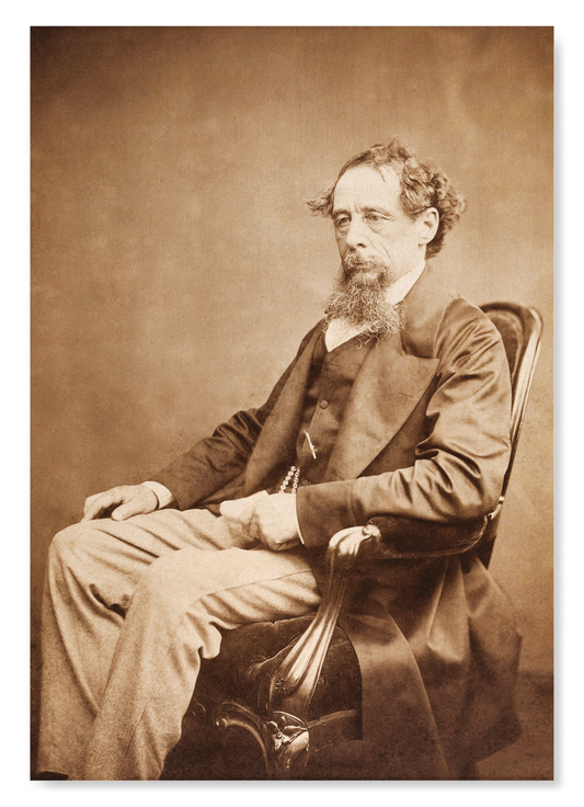 PORTRAIT OF CHARLES DICKENS (C. 1860): Photo Art Print