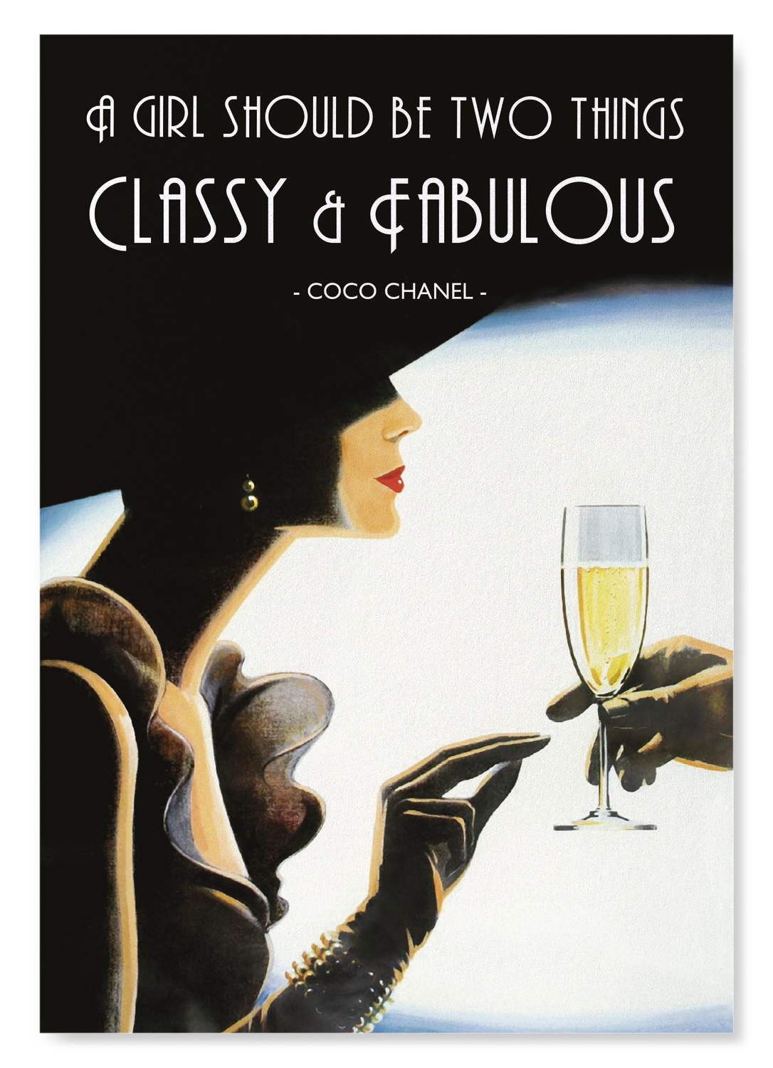 CLASSY AND FABULOUS: Vintage Art Print