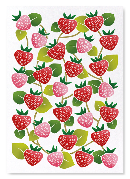 YUMEJI STRAWBERRY: Pattern Art Print