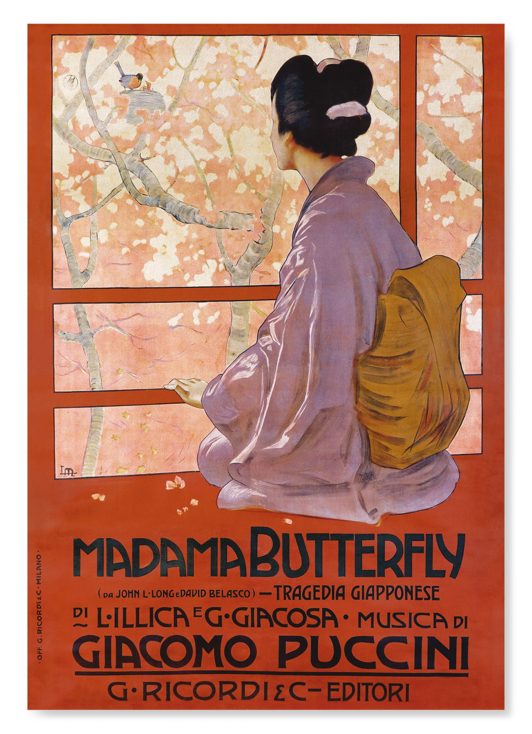 MADAMA BUTTERFLY (1904): Vintage Art Print