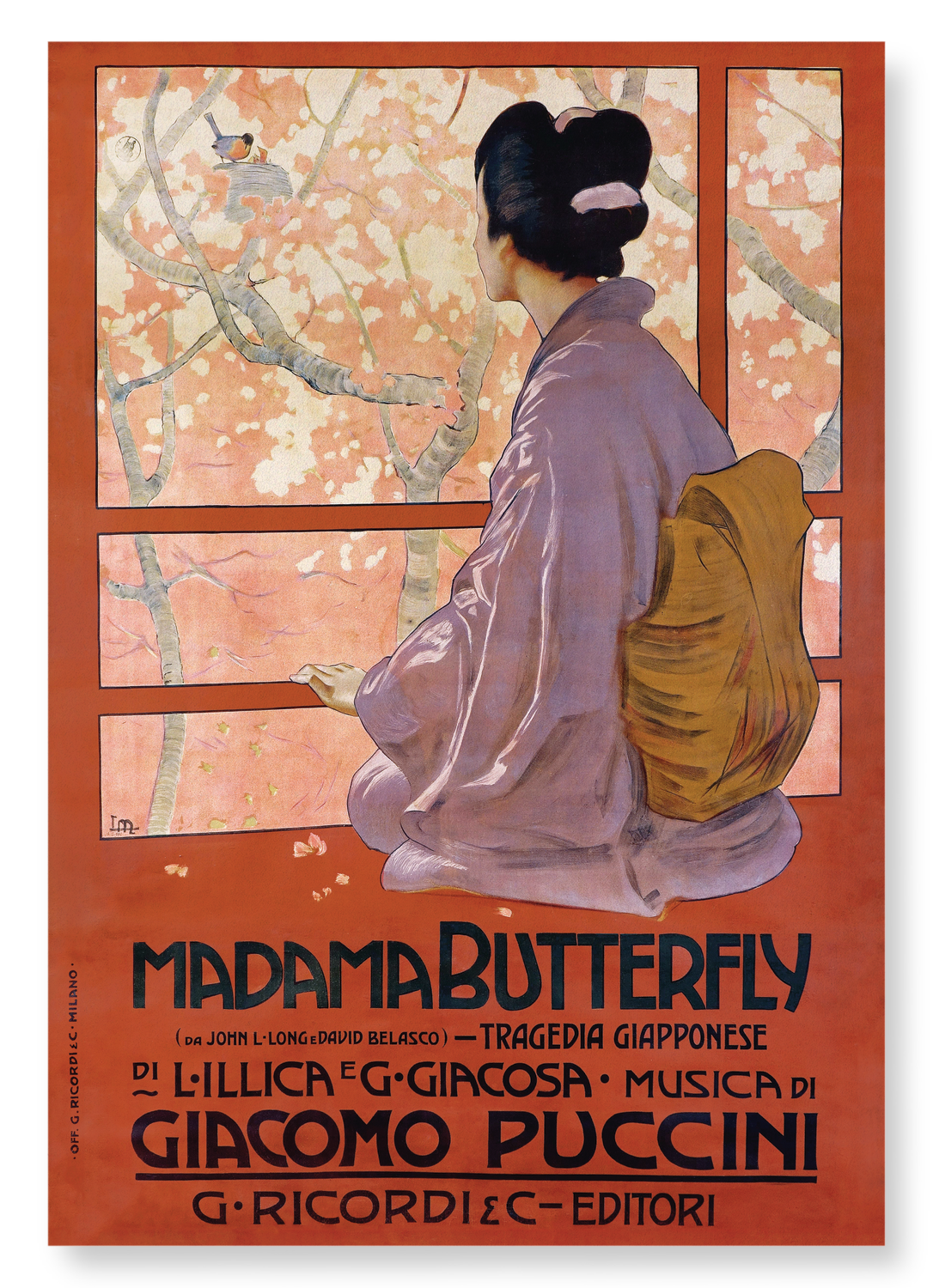 MADAMA BUTTERFLY (1904): Vintage Art Print