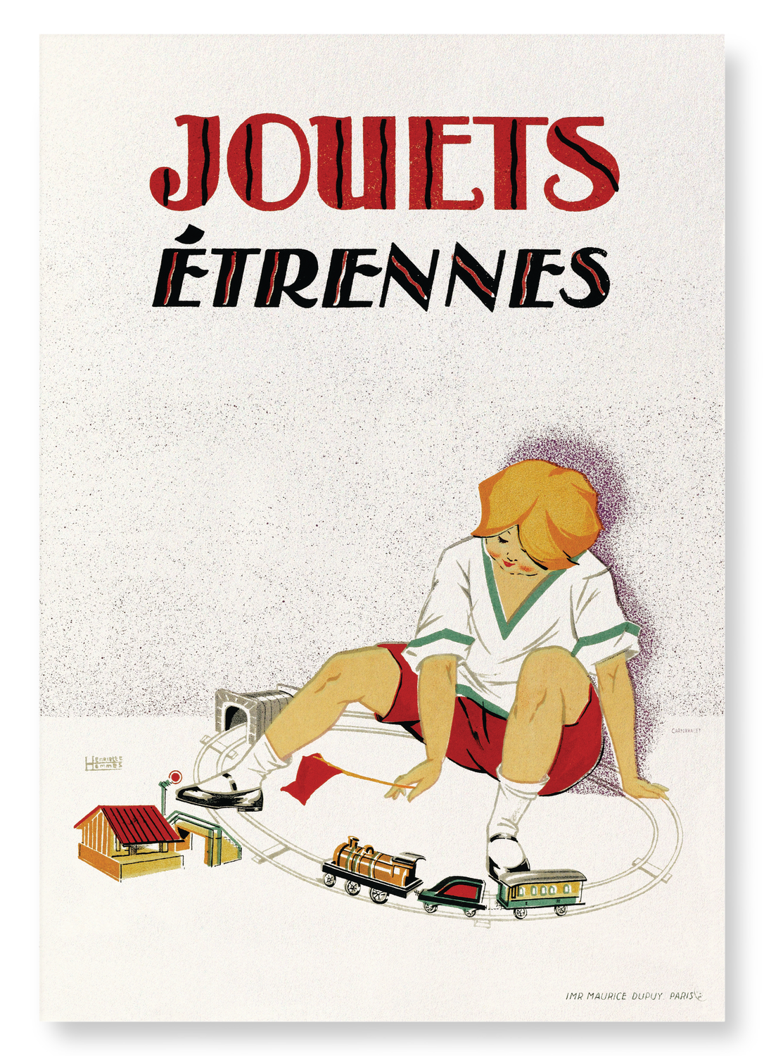 JOUETS ETRENNES (C.1920): Vintage Art Print