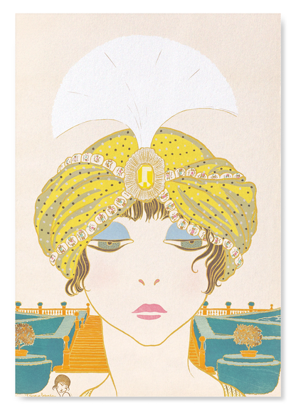 WOMAN IN A TURBAN (1911): Vintage Art Print